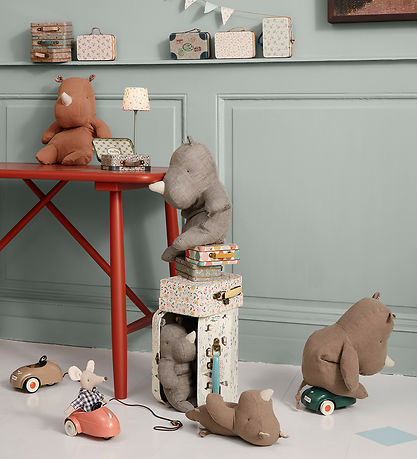 Maileg Soft Toy - Safari Friends - Rhino - Medium+ - 34 cm - Lig