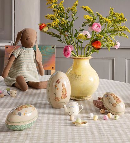 Maileg Soft Toy - Rabbit - Size 4 - 52 cm - Brown - Knitted Dres