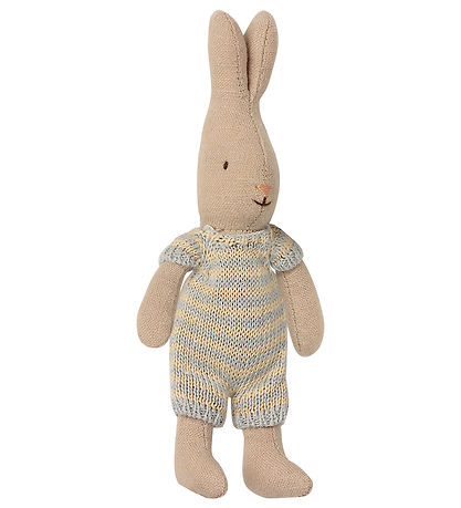 Maileg Lapin - Micro - Bleu Clair/Beige A Rayures