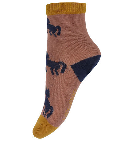 Liewood Socks - Silas - 3-Pack - Horses/Dark Rosetta Mix