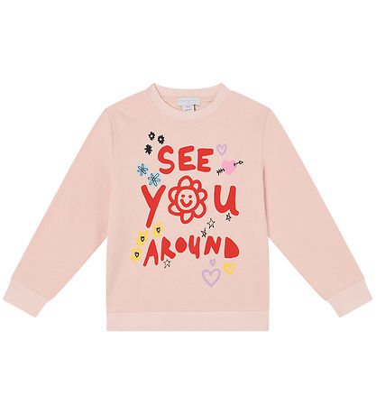 Stella McCartney Kids Peysa - Duftbleikt M. Prentað
