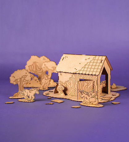 Crateit Creation Set - Wood - Unicorn - Magic Forest