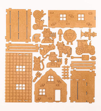 Crateit Creation Set - Farmhouse - Wood - Farmhouse