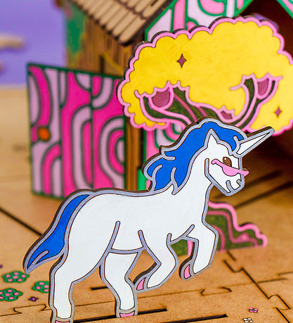 Crateit Creation Set - Unicorn - Wood - Rainbow Friends