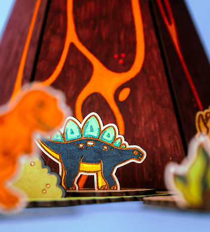 Crateit Creation Set - Dinosaur - Wood - Escape from the Volcano