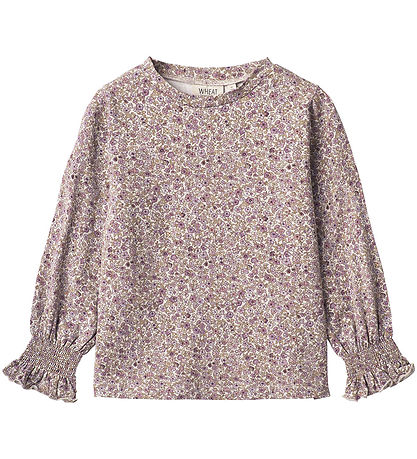 Wheat Blouse - Norma - Grey Rose Flowers