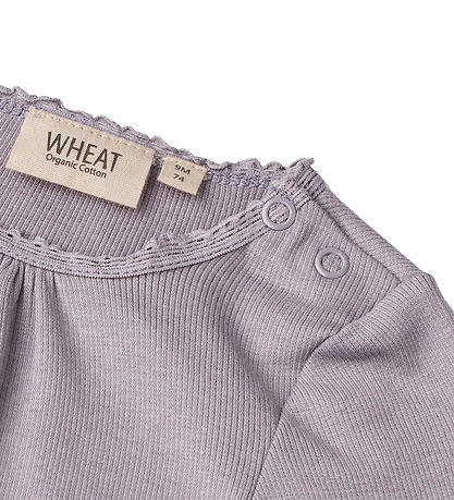 Wheat Bodysuit l/s - Rib - Lotta - Lavender