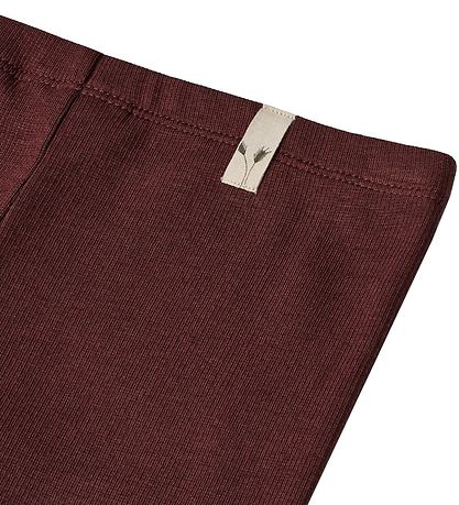 Wheat Leggingsit - Joustinneule - Maddy - Aubergine