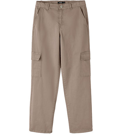 LMTD Trousers - Cargo - NlnTalse - Mocha Meringue