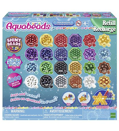 Aquabeads Perlur - 2000+ Stk. - Glansandi perlupakki