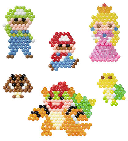 Aquabeads Perlenset - 600+ st. - Super Mario Character Set