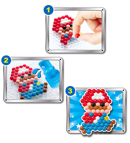 Aquabeads Perlenset - 600+ st. - Super Mario Character Set