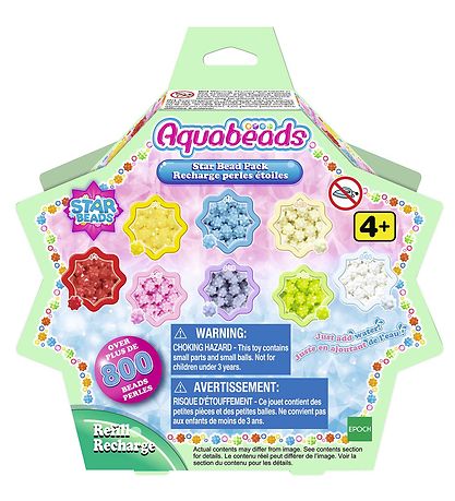 Aquabeads Perlur - 800+ Stk. - Star Perlupakki - Marglitað