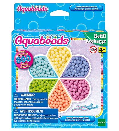 Aquabeads Perlen - 800+ st. - Pastel Solid Perlenpaket