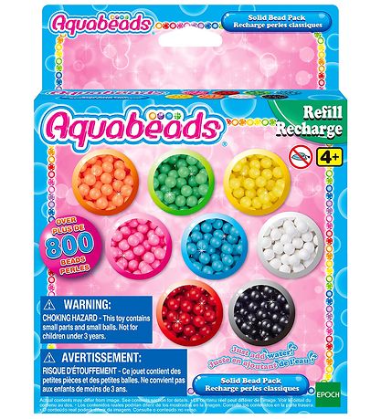 Aquabeads Perlur - 800+ Stk. - Solid Perlupakki - Marglitað