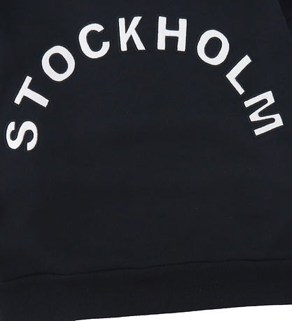 LMTD Sweatshirt - NlfKynthe - Schwarz/Weiß m. Text
