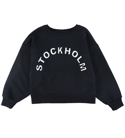 LMTD Sweatshirt - NlfKynthe - Schwarz/Weiß m. Text
