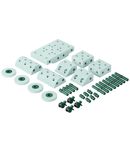 MODU Dreamer Set - 34 Parts - 70x40x20 cm - Ocean Mint/Forest Gr