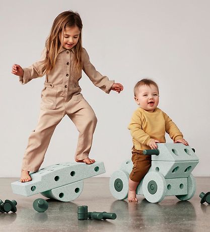 MODU Dreamer Set - 34 Parts - 70x40x20 cm - Ocean Mint/Forest Gr