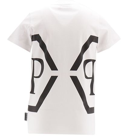 Philipp Plein T-Shirt - Maxi - Wei m. Schwarz