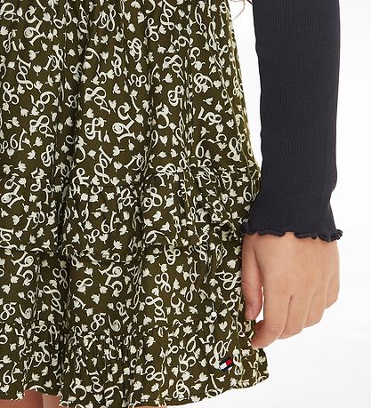 Tommy Hilfiger Pils - Flower Print - Pútt Green