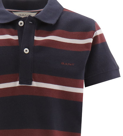 GANT Polo - Evening Blue m. Rot/Weiß