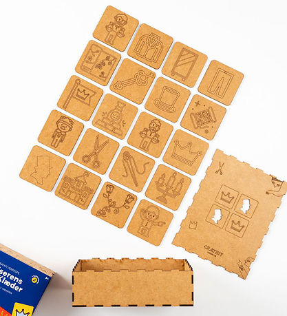 Crateit Memory Game - Wood - The Emperor's New Clothes - 40 Bric