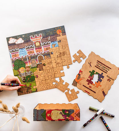 Crateit Jigsaw Puzzle - Wood - The Emperor's New Clothes - 36 Br