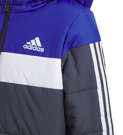 adidas Performance Gevoerde Jas - LK Pad JKT - Blauw/Wit