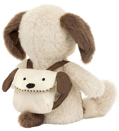Jellycat Soft Toy - 22x9 cm - Puppy w. Backpack