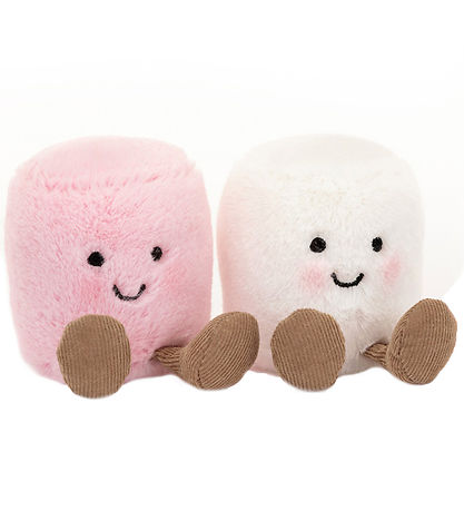 Jellycat Pehmolelu - 9x15 cm - Amuseable Vaaleanpunainen ja Valk