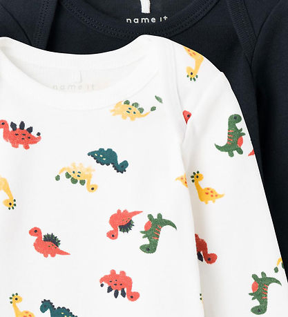 Name It Body l/ä - NbmBody - 2er-Pack - Dino/Bright White