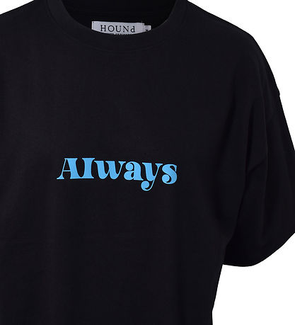 Hound T-shirt - Oversized - Black w. Print