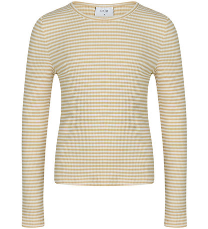 Grunt Bluse - Rib - Gordo - Ei Shell/Weiß gestreift