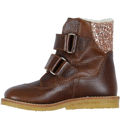 Angulus Vinterkängor - Tex - Cognac m. Foder/Velcro