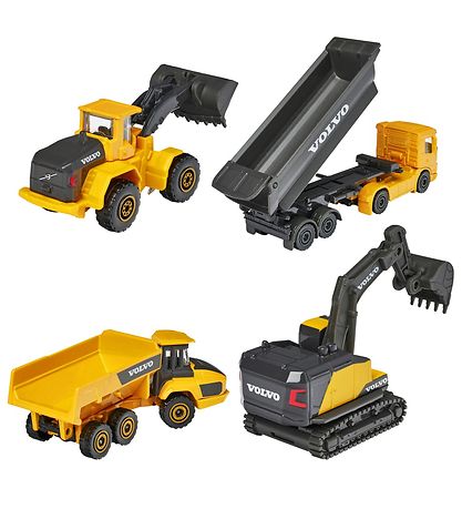 Majorette Toys - Volvo Work machines - 4 pcs