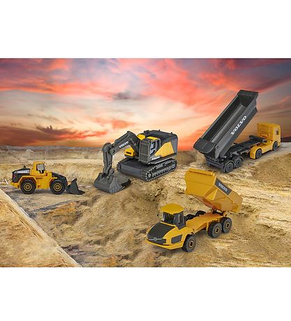 Majorette Toys - Volvo Work machines - 4 pcs