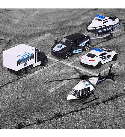 Majorette Toys - 5 Parts - Police vehicles