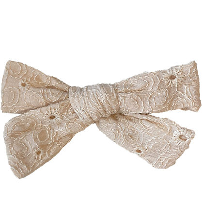 By Str Hair Clip w. Bow - Dorthea - Antique Rose Brother