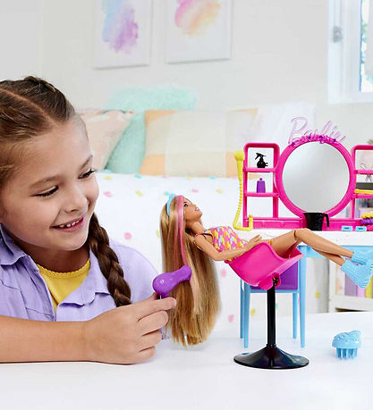 Barbie Puppe m. Zubehör - 30 cm - Barbie Totally Hair Salon