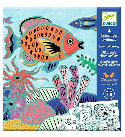 Djeco Litakort - 4 Stk. - Under The Sea