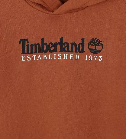 Timberland Hoodie - Dark Chocolate w. Print