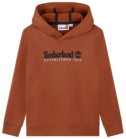 Timberland Hoodie - Dark Chocolate w. Print