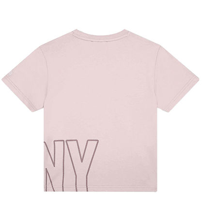 DKNY Stuttermabolur - Fjólublátt M. Prentað