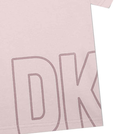 DKNY Stuttermabolur - Fjólublátt M. Prentað