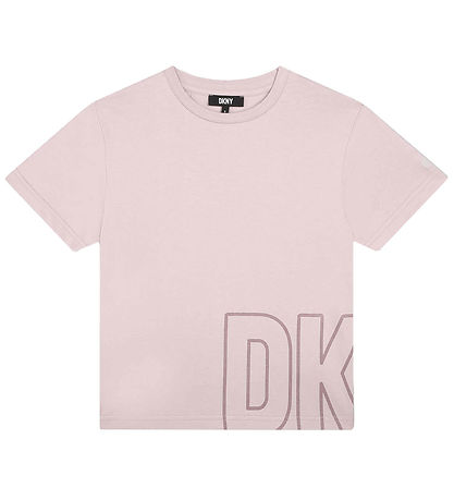 DKNY Stuttermabolur - Fjólublátt M. Prentað