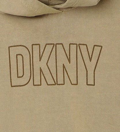 DKNY Hoodie - Stone w. Print