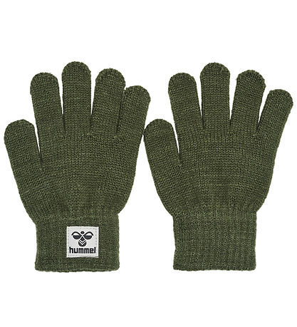 Hummel Hanskar - Prjónað - hmlQuint - Olive Nótt