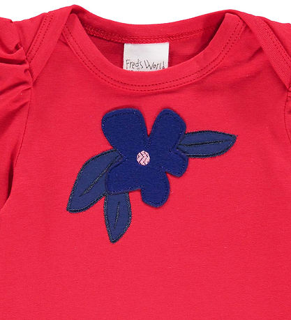 Freds World Bodysuit l/s - Pow Puff - Lollipop