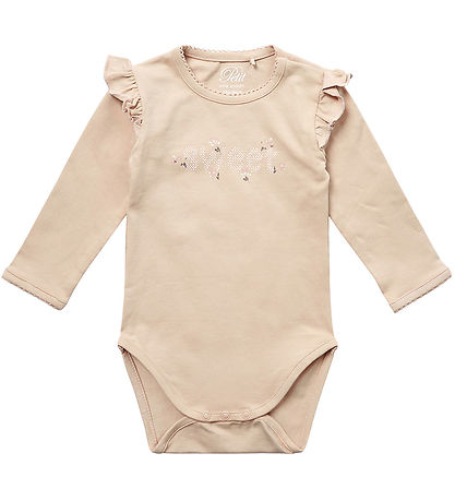 Petit by Sofie Schnoor Bodysuit L/æ - Nougat w. Print